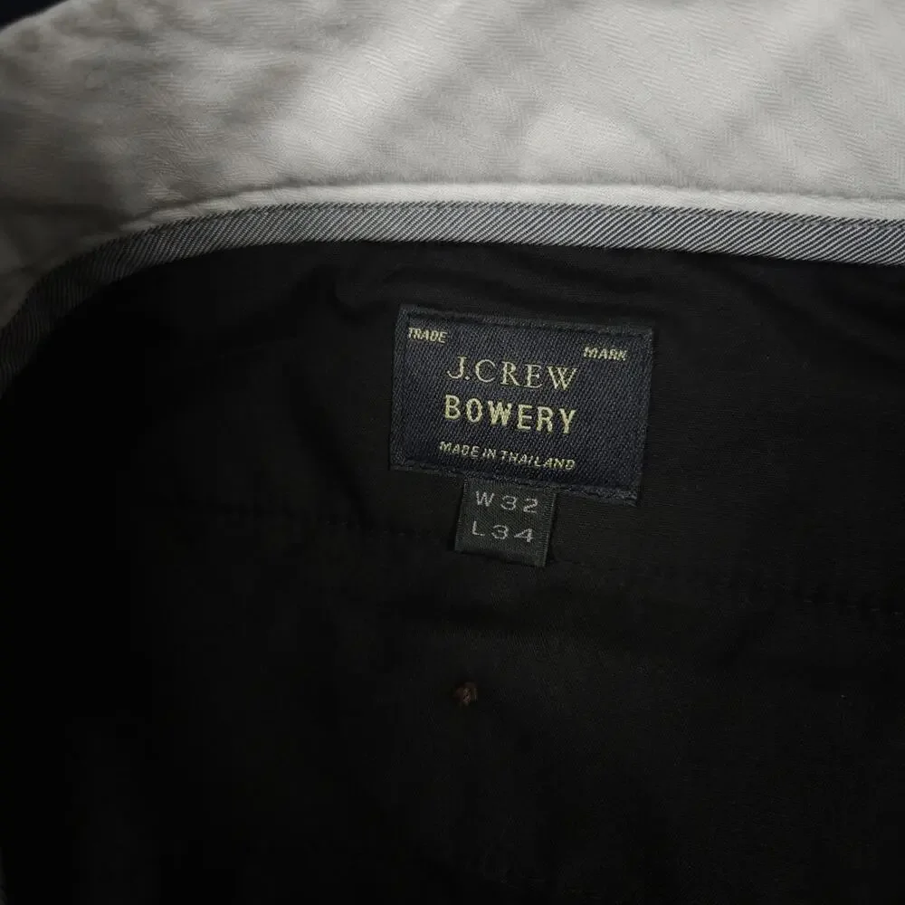 J Crew Bowery Slim Fit Pants Mens Blue 100% Wool 34x32 Office Classic Navy
